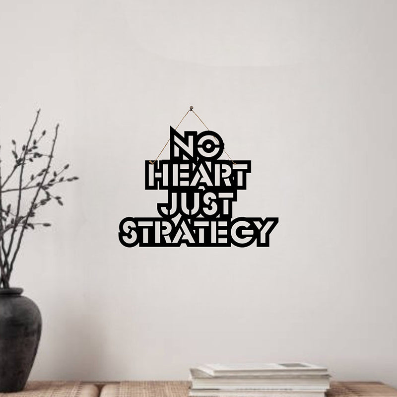 No Heart Mild Steel Wall Accent