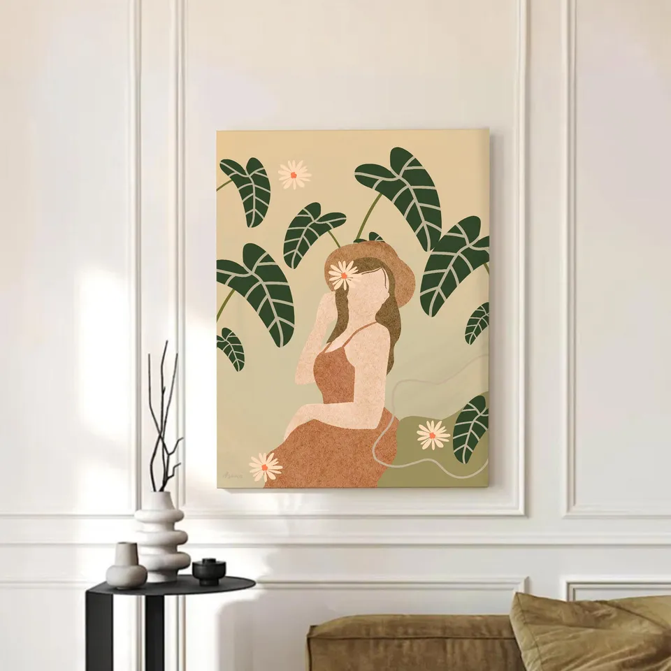 Blushwind Cotton Canvas Wall Painting media 3