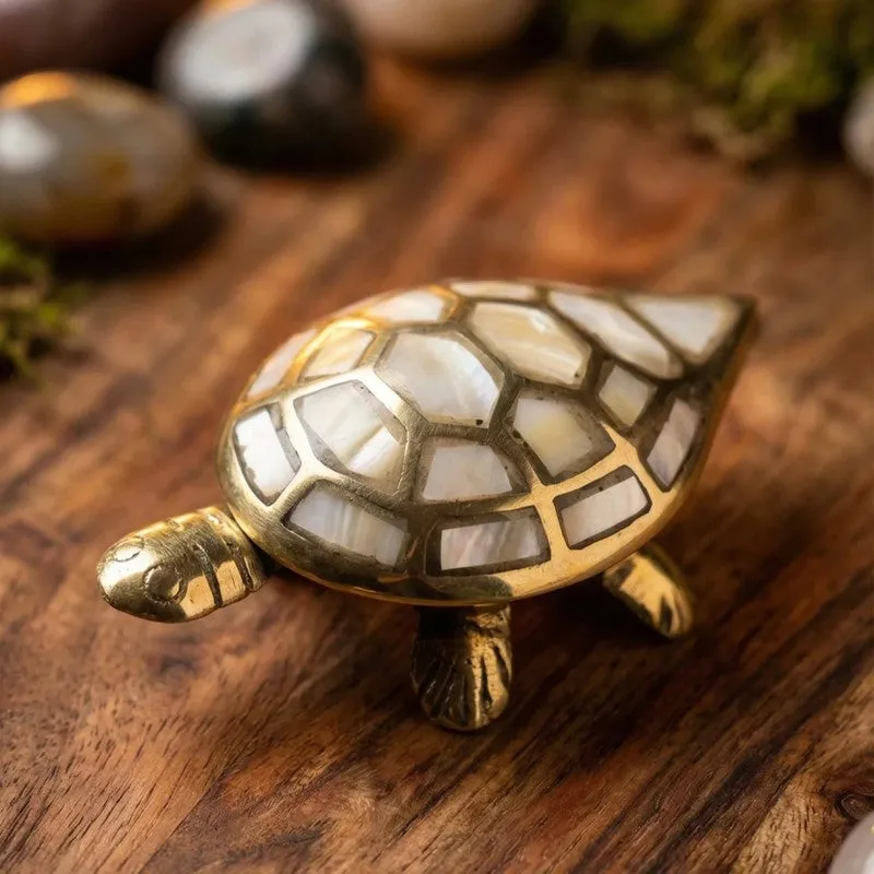 Kurma Harmony Brass Turtle media 4