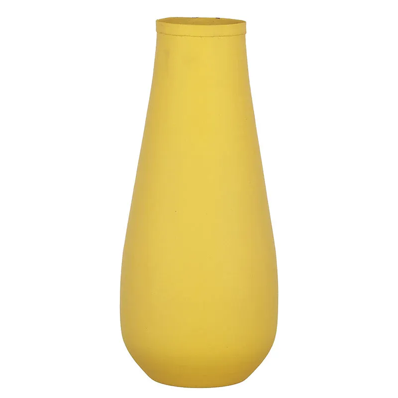 Areitha Metal Vase (Yellow) - Set Of Two media 4