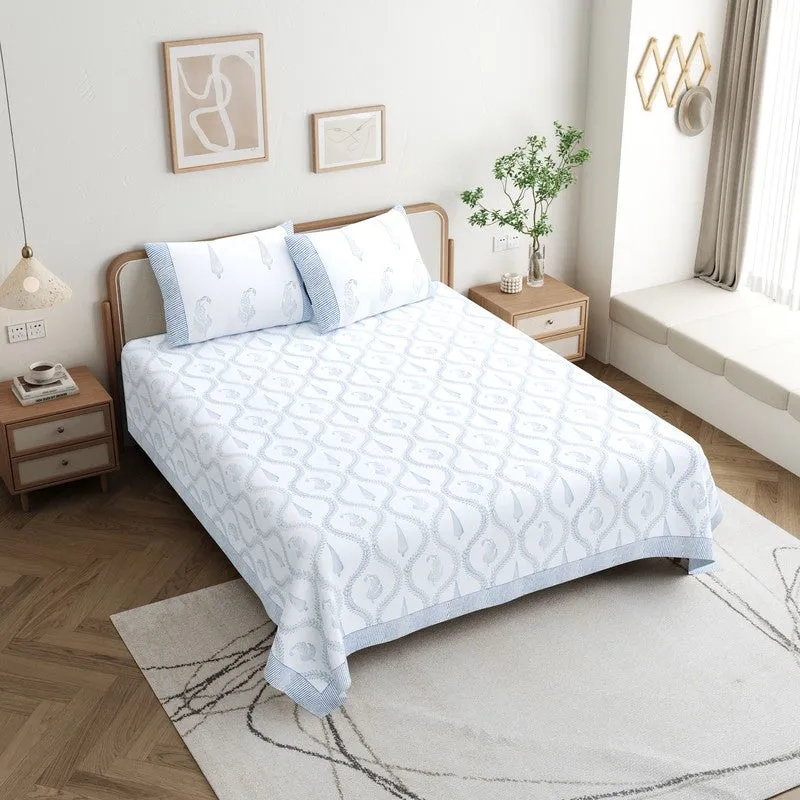 IndiWeave Cotton Bedsheet - 200 TC media 1
