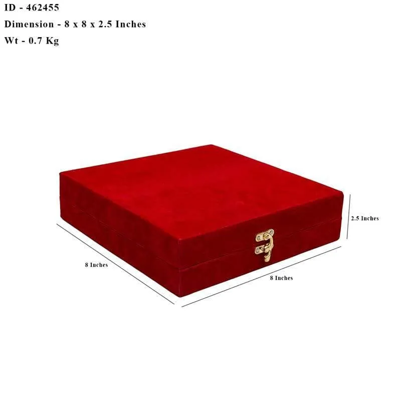 Shubh Pooja Floral Thaali - Silver media 7