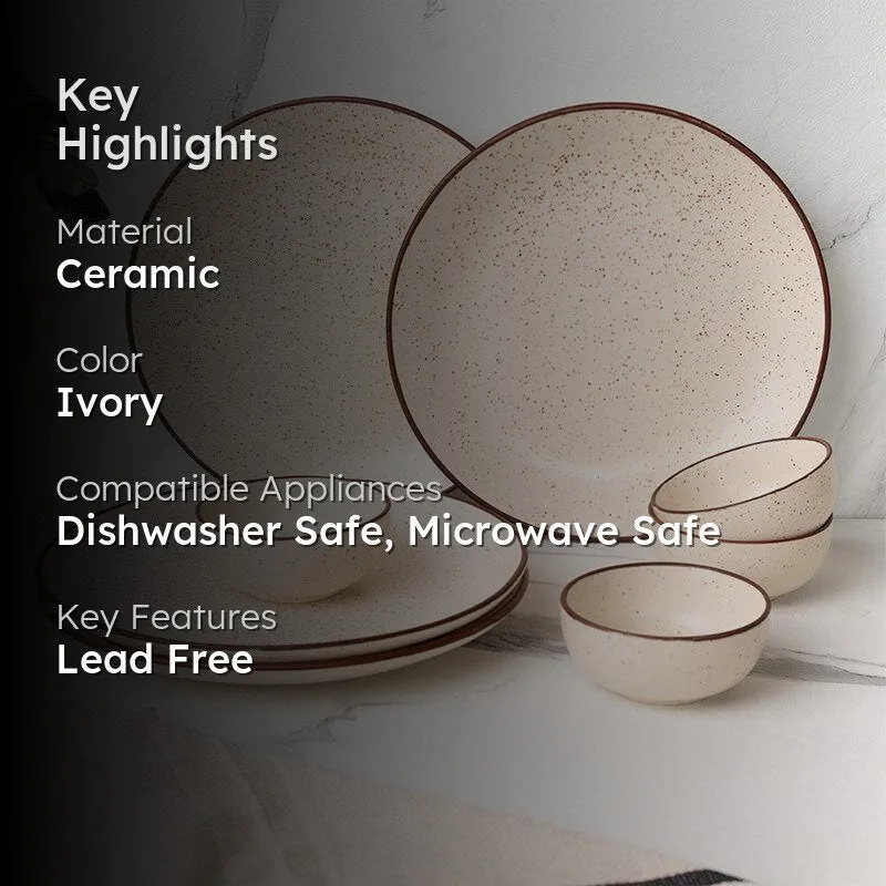 Kestha Dinnerware (Beige) - 8 Piece Set media 2