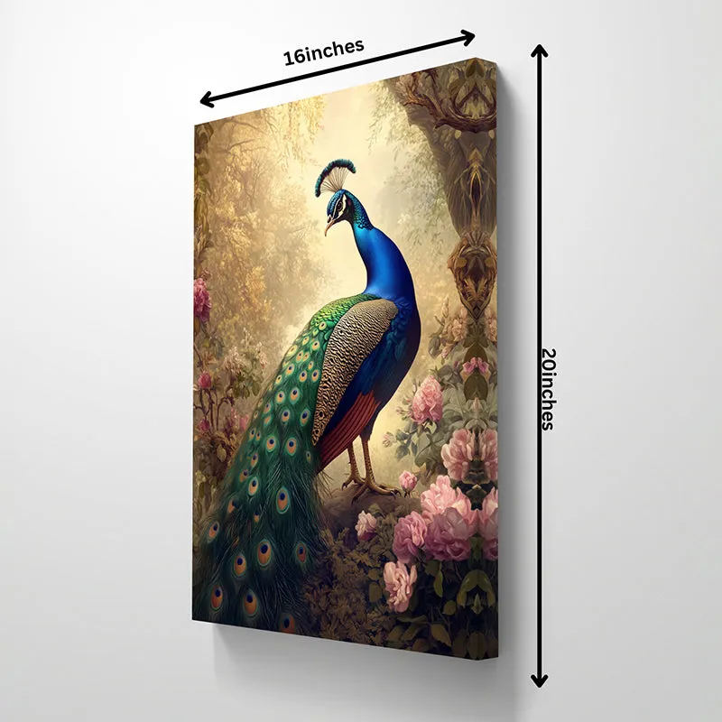 Peacock Aura Wall Painting media 6