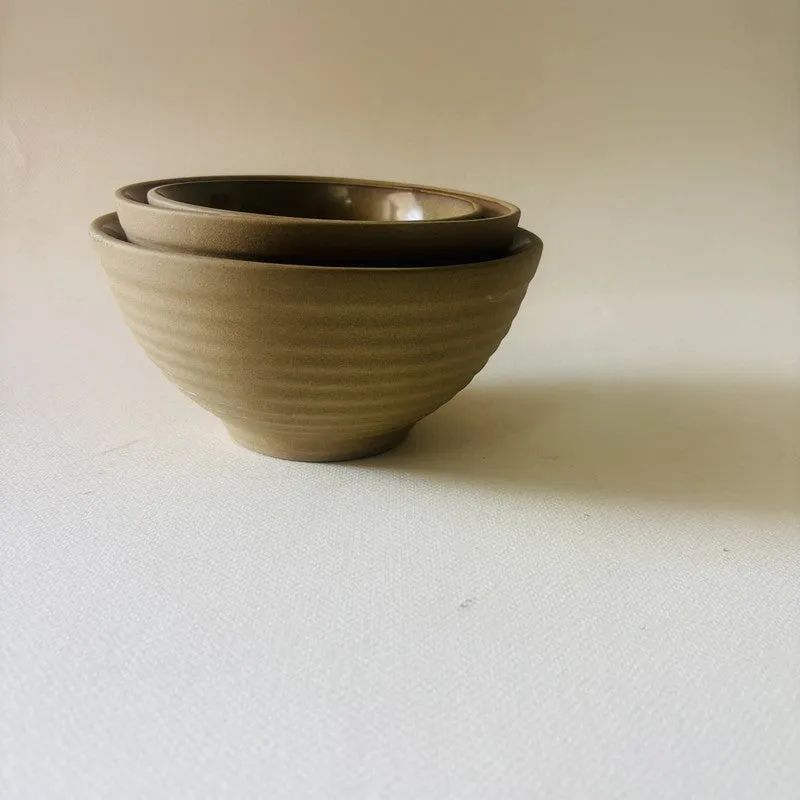 Earth & Amber Snack Bowl - Set of Three media 7