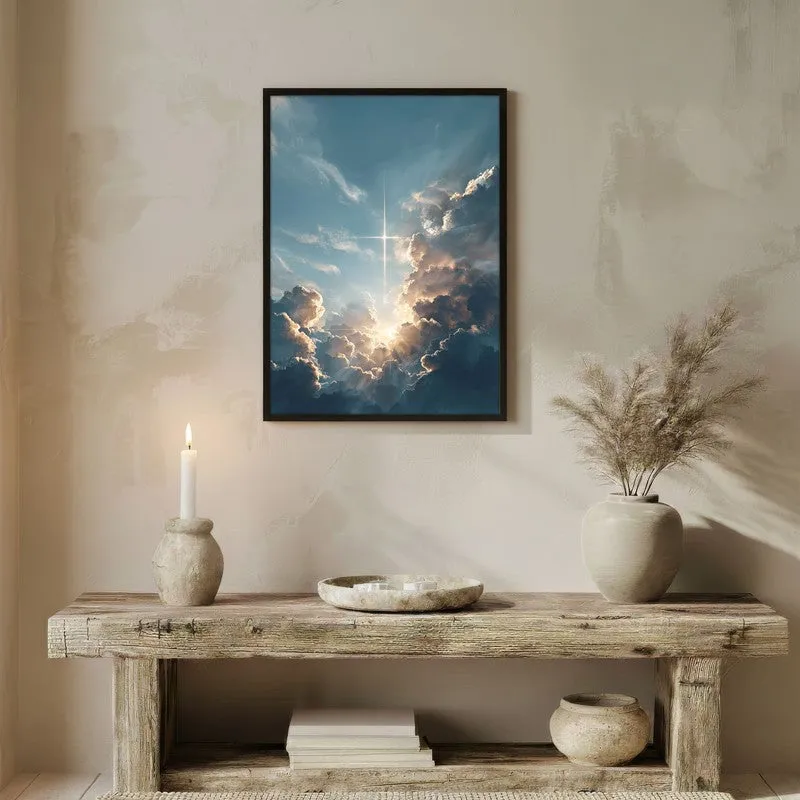 Whispers of the Sky Archival Paper Wall Painting With Black Frame media 3