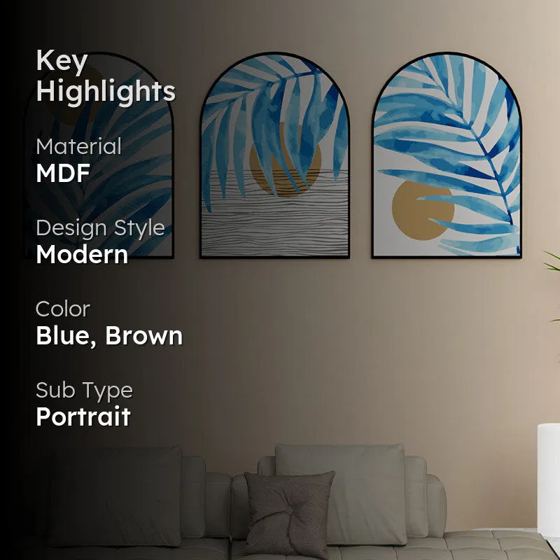 Horizon Hale Wall Painting - Set Of Three media 2
