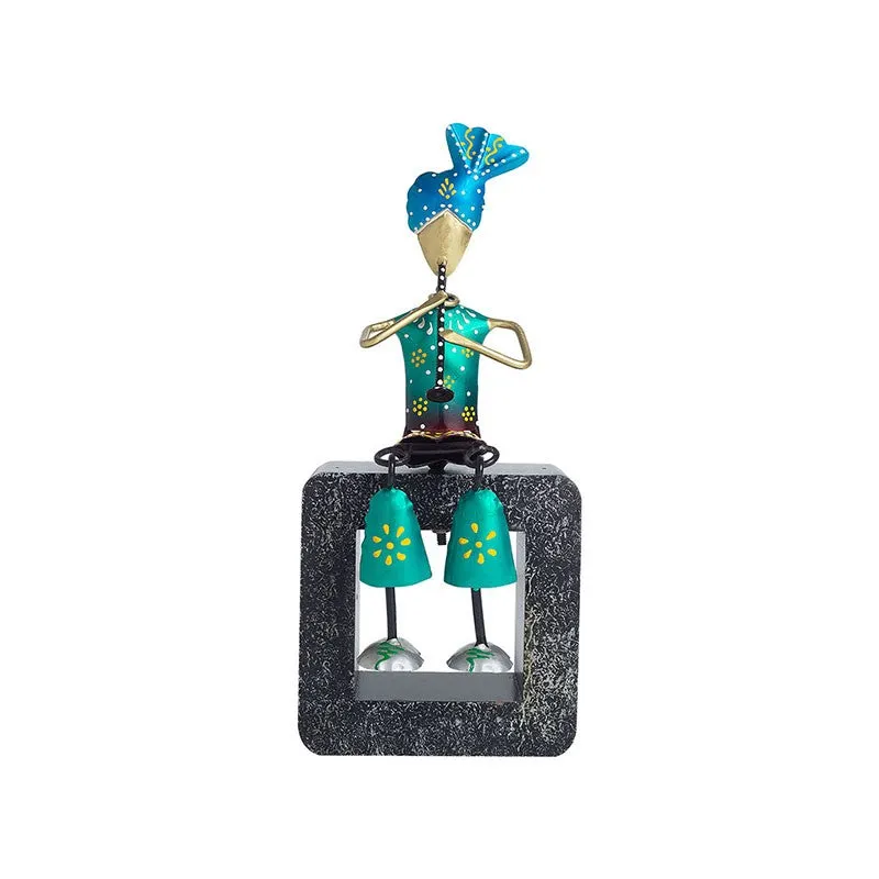 Musician Figurine Decorative Showpiece - Green,Blue media 3