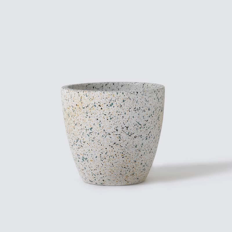 Speckled White Terracotta Pot for Indoor Plants media 5