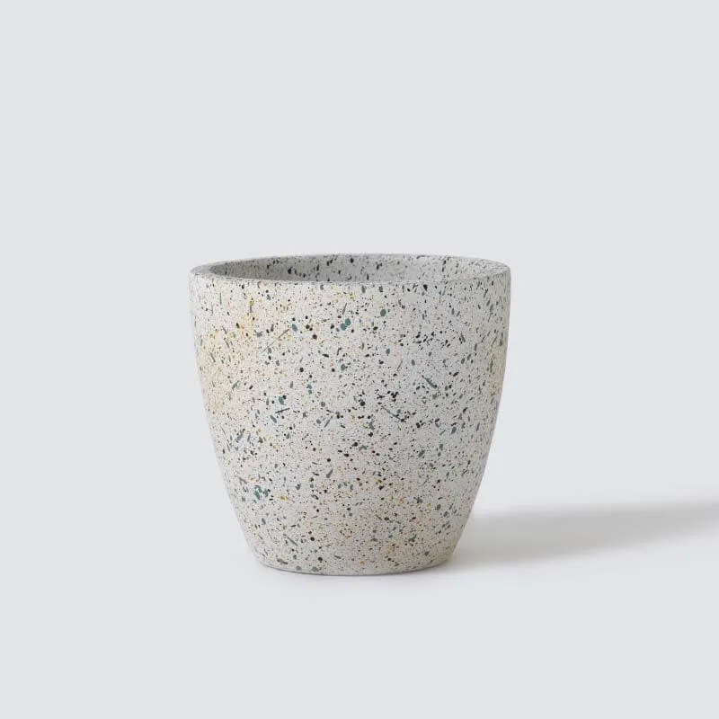 Speckled White Terracotta Pot for Indoor Plants media 5