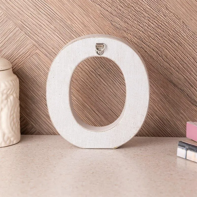 Alphabet O MDF & Fabric Wall Accent media 3