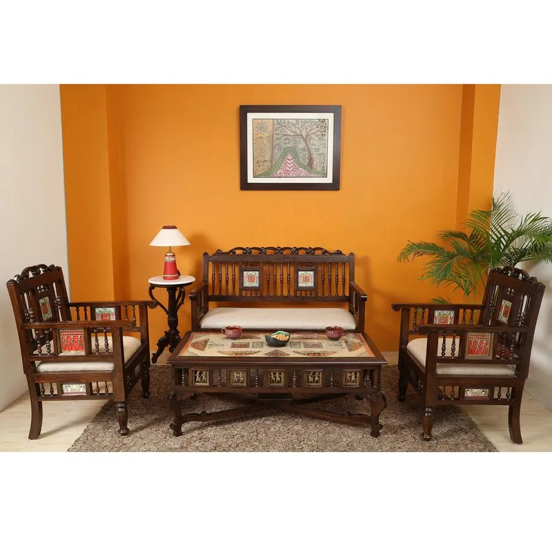 Mora Teak Wood Accent Chair media 5