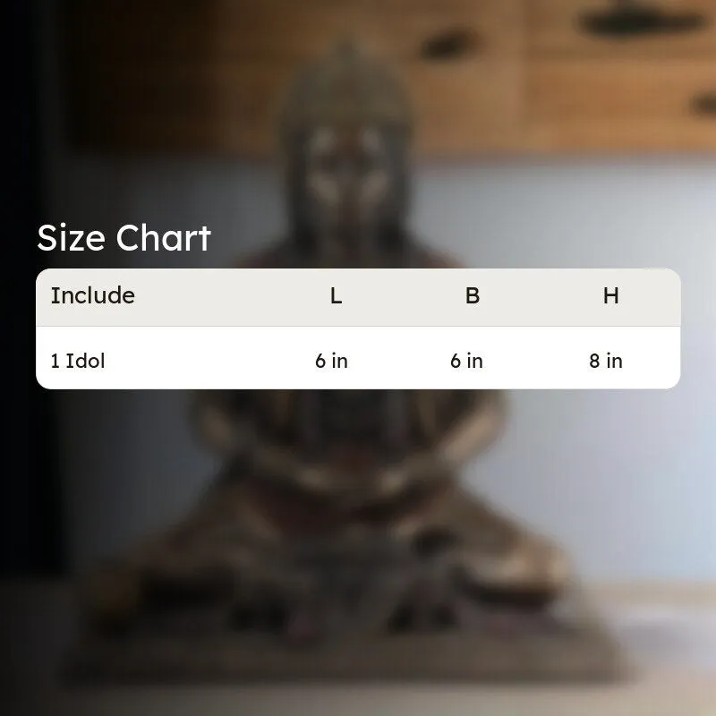 Meditating Hanuman Ji Idol media 6