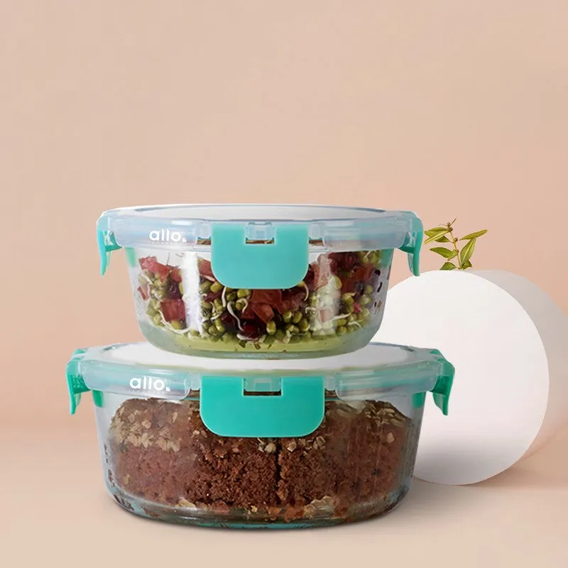 Cravix Leak Proof Glass Lunch Box - Set Of Two media 3