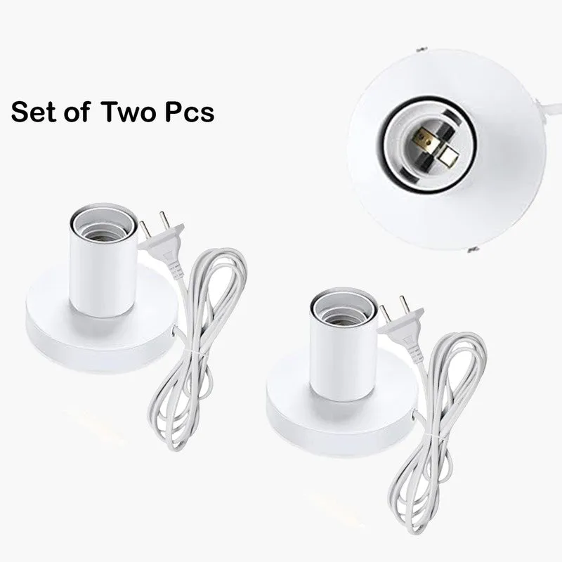Lumos Bare Metal Table Lamp (White) - White media 3
