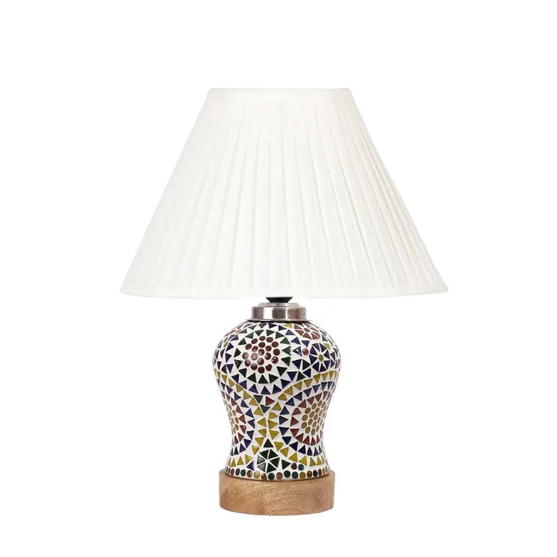 Aurenique Pleatra Wooden Table Lamp - Multicolor media 5