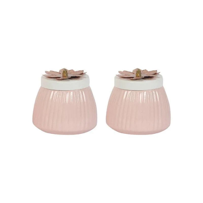 Hewei Flora Jar (Light Pink) - Set Of Two media 3
