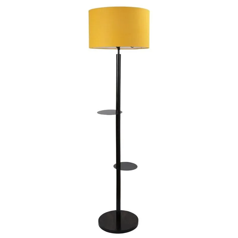 Citrine Musa Floor Lamp With Shelf media 4