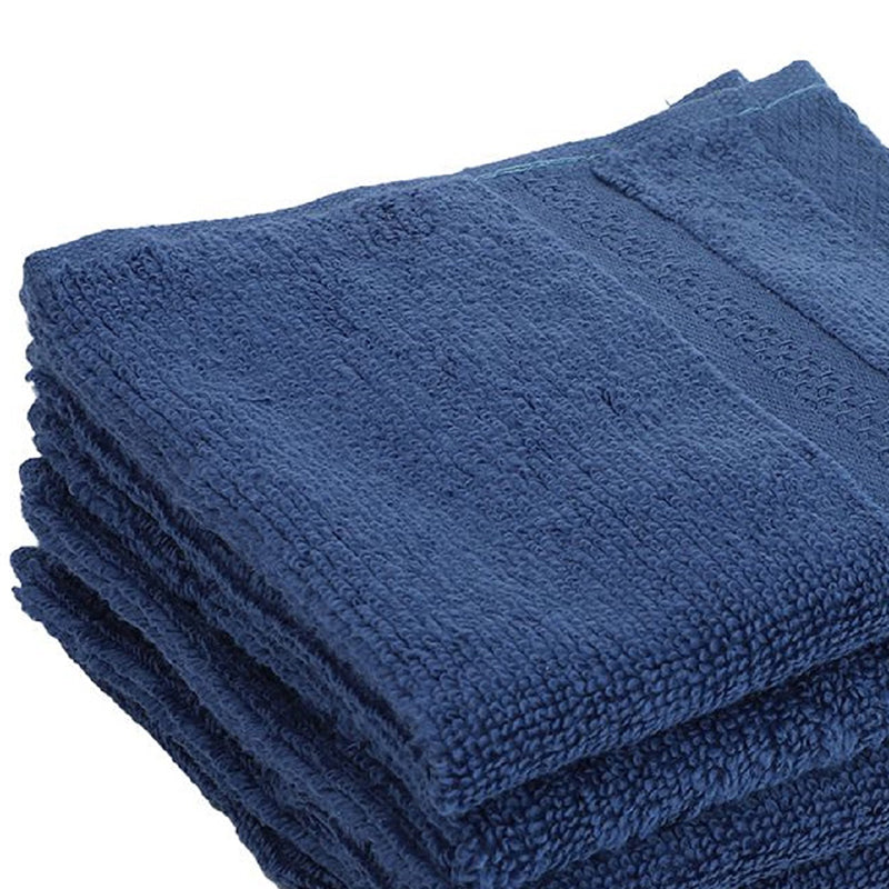 Nuage Cotton Hand & Face Towel (Brown, Red & Blue) - Set Of Twelve media 4