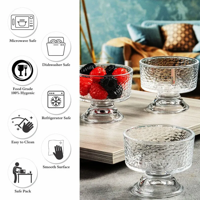 Glass Dessert Bowls (145 mL Each) - Set Of Six media 5