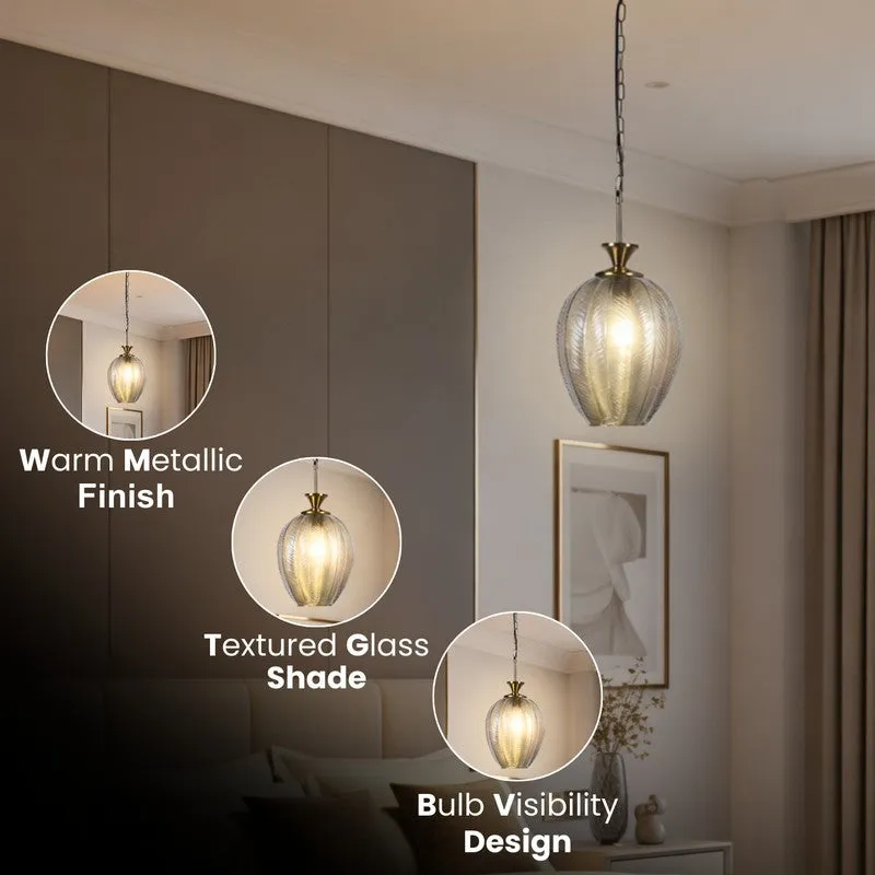 Antum Iron Ceiling Lamp - Smokey Gold media 6