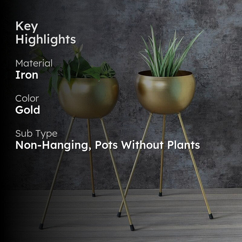 Apple Plus Floor Planter - Set Of Two media 2