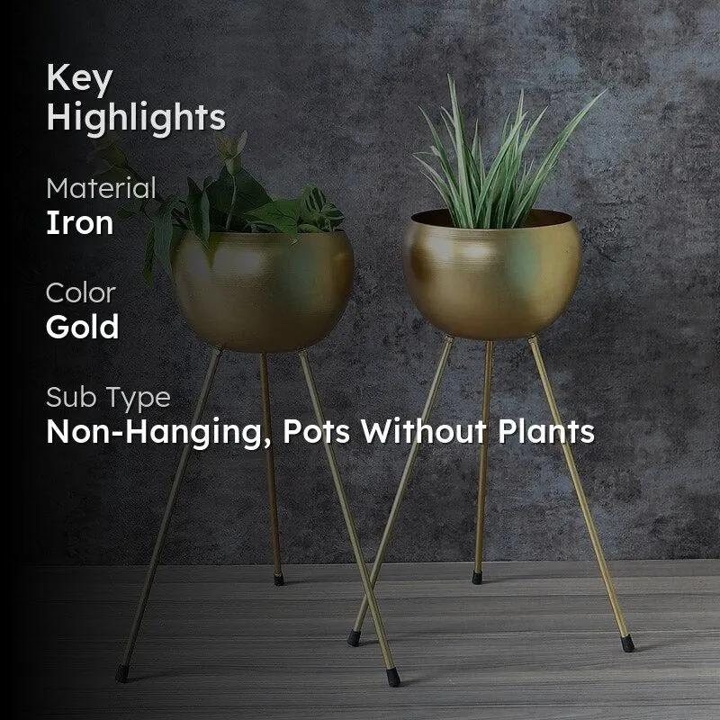 Apple Plus Floor Planter - Set Of Two media 2