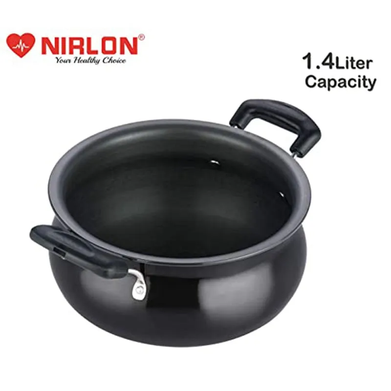 Nirlon Hard Anodized Handi - 1400 mL/6 Inches media 5