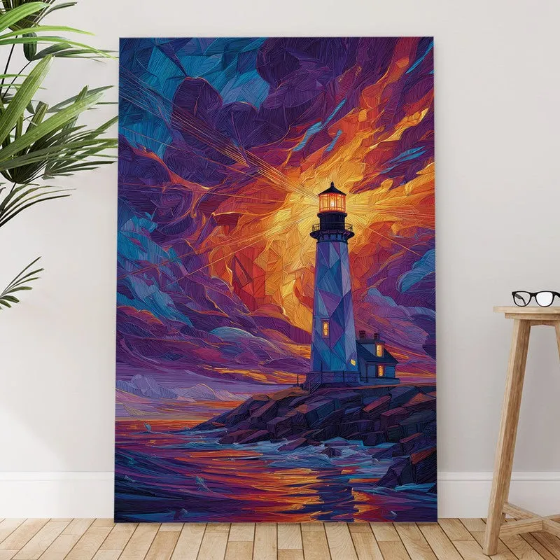 Coastal Calm Lighthouse Canvas Wall Art media 6