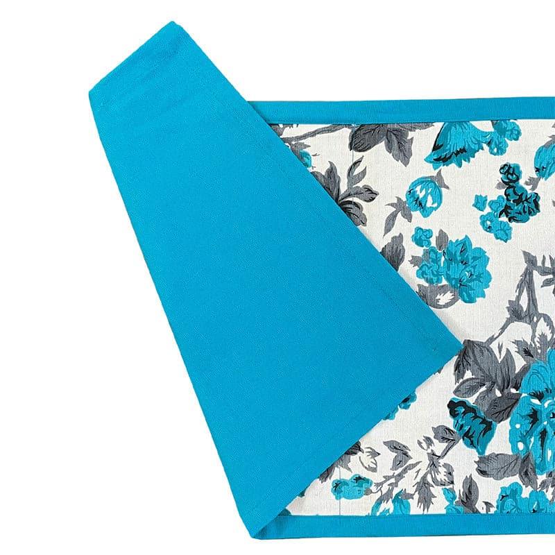 Swayam Delphinium Flora Cotton Table Runner media 3