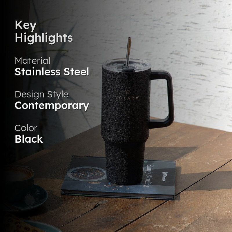 Solara Urban Chill Stainless Steel Tumbler (1200 ML) - Black media 2