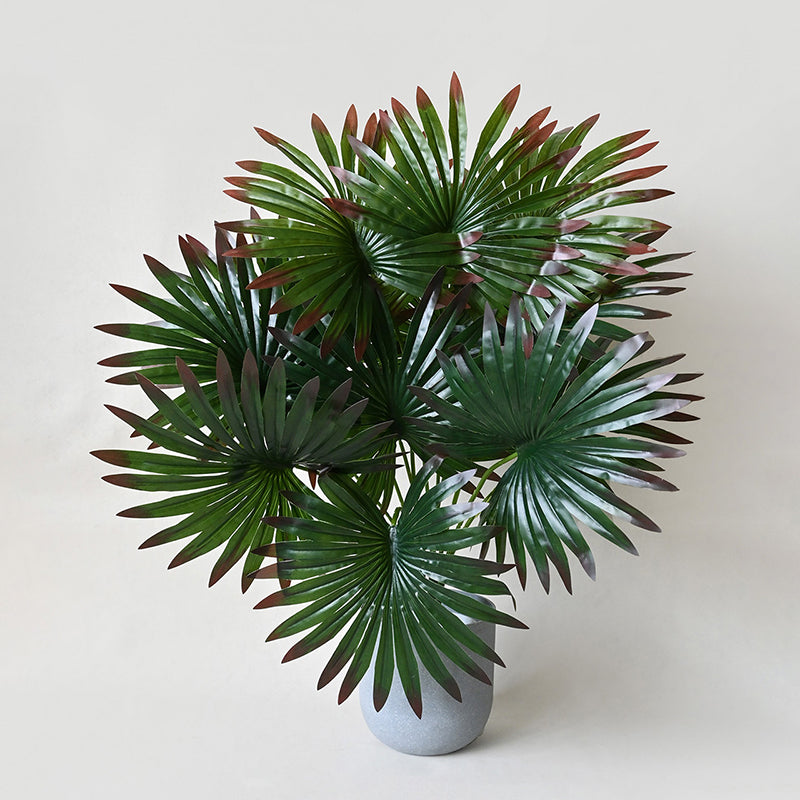 Faux Fan Palm With Black Plastic Pot - 58 cm media 5