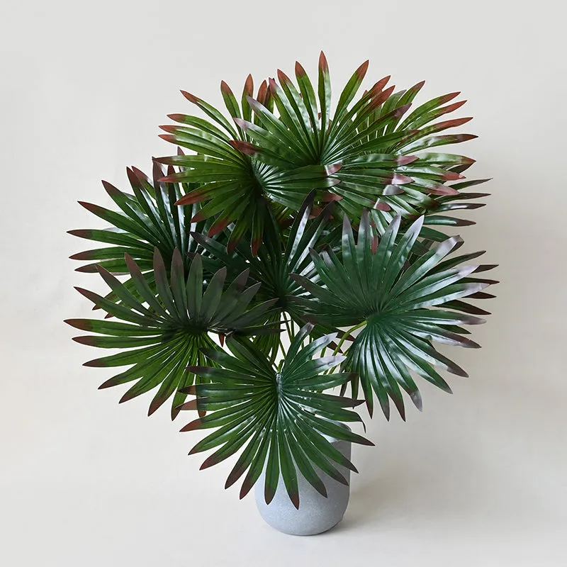 Faux Fan Palm With Black Plastic Pot - 58 cm media 5