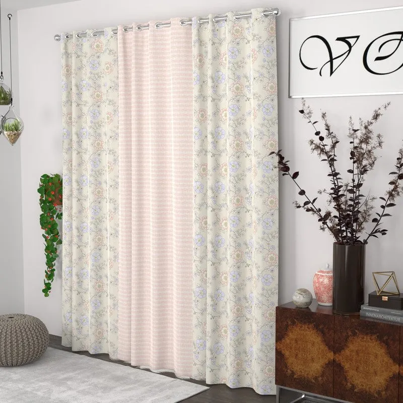 Petal Serenity Panel Curtains - Set of Three media 3
