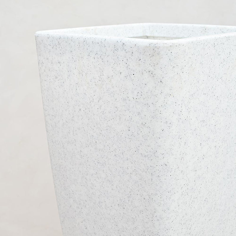 Ugaoo Lava Bloc Plastic Planter - White media 4