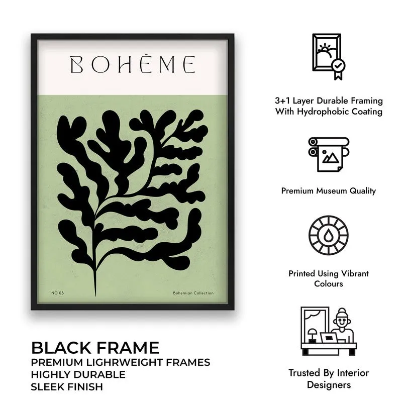 Verdant Muse Canvas Wall Painting With Black Frame media 8