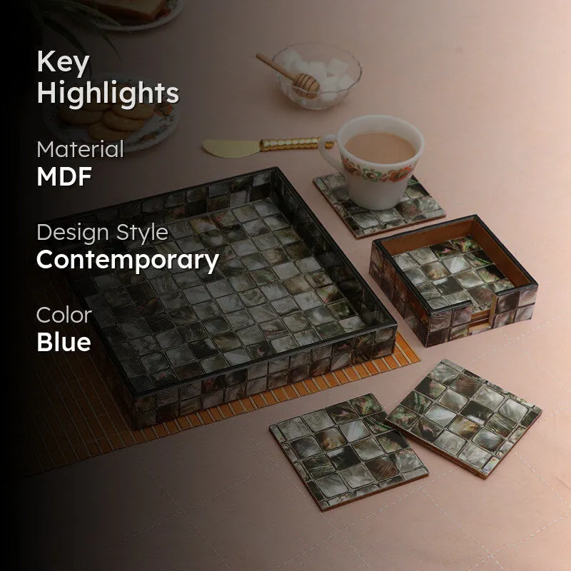 Check Charms Serving Platter - Eight Piece Set media 2