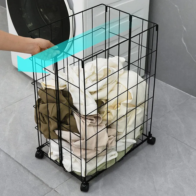 Tidygo Foldable Iron Laundry Basket - Black media 9