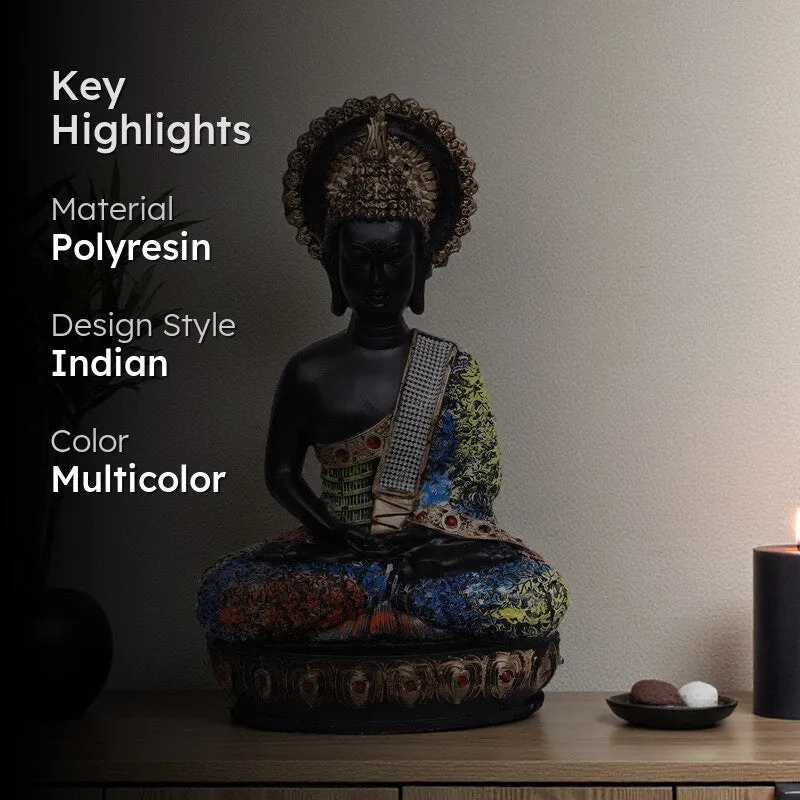 Dhyana Buddha Polyresin Idol media 2