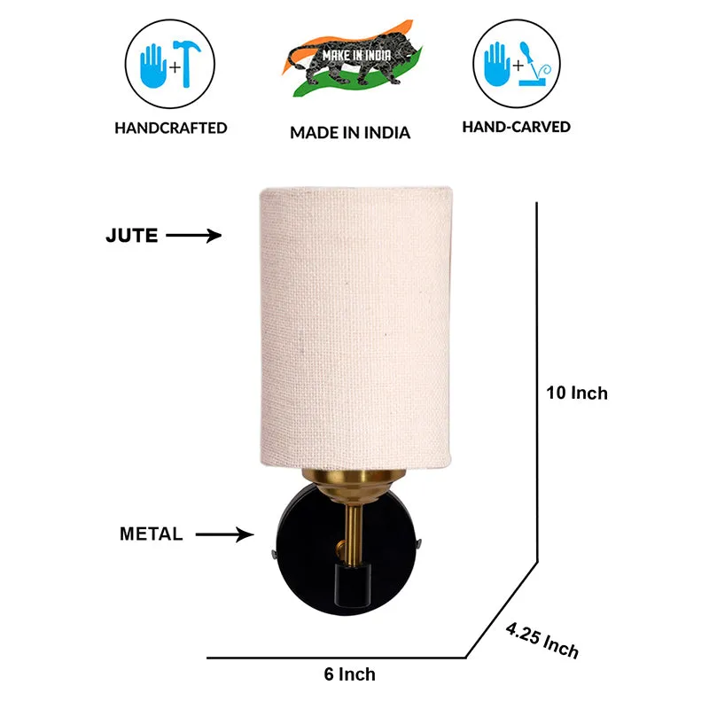Sienna Sleek Jute Wall Lamp - Ivory media 6