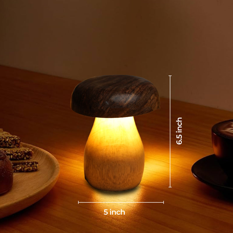 ArtGlow Boho Mango Wood Table Lamp - Beige media 9