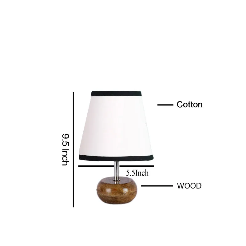 Astrova Fabric Table Lamp - White,Black,Brown media 5