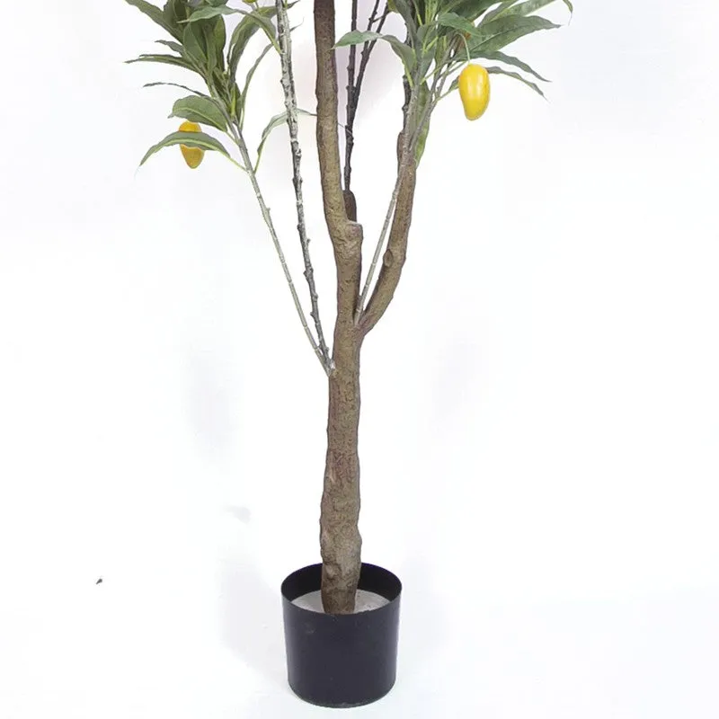 Realistic Mango Fruit Artificial Plant With Black Plastic Pot media 6