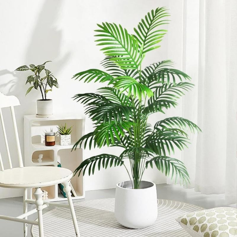 Faux Tropic Butterfly Palm With Pot (3.61 ft) - Set Of Two media 4