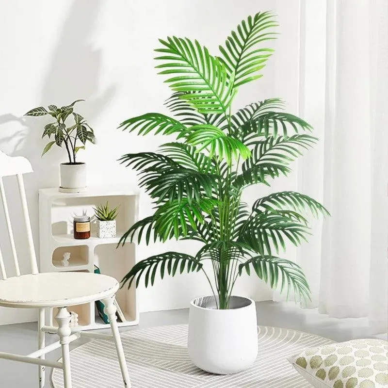 Faux Tropic Butterfly Palm With Pot (3.61 ft) - Set Of Two media 4