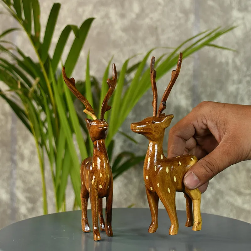 Timber Harts Wood Showpiece - Set Of Two media 5