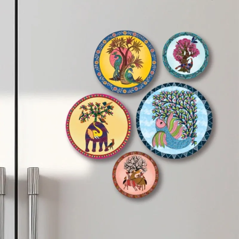 Gondh Charm Fridge Magnet - Set Of Five media 1