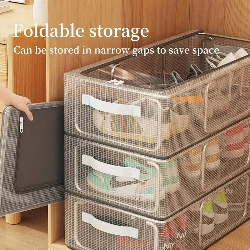 Neat Grid PVC Storage Box - Set Of Three media 6