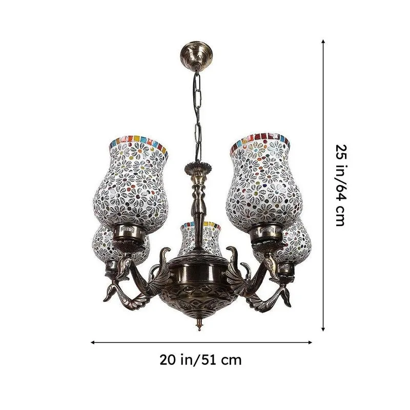 Bido Mayoora Mosaic Golden Antique Ceiling Lamp media 6