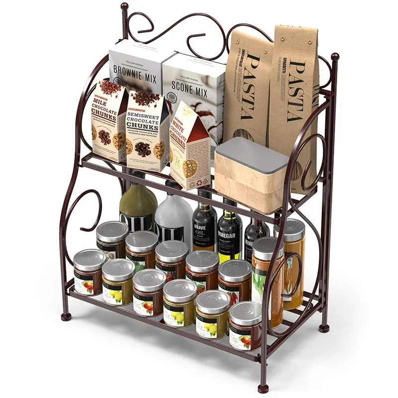 Tierion Foldable Metal Spice Rack media 6